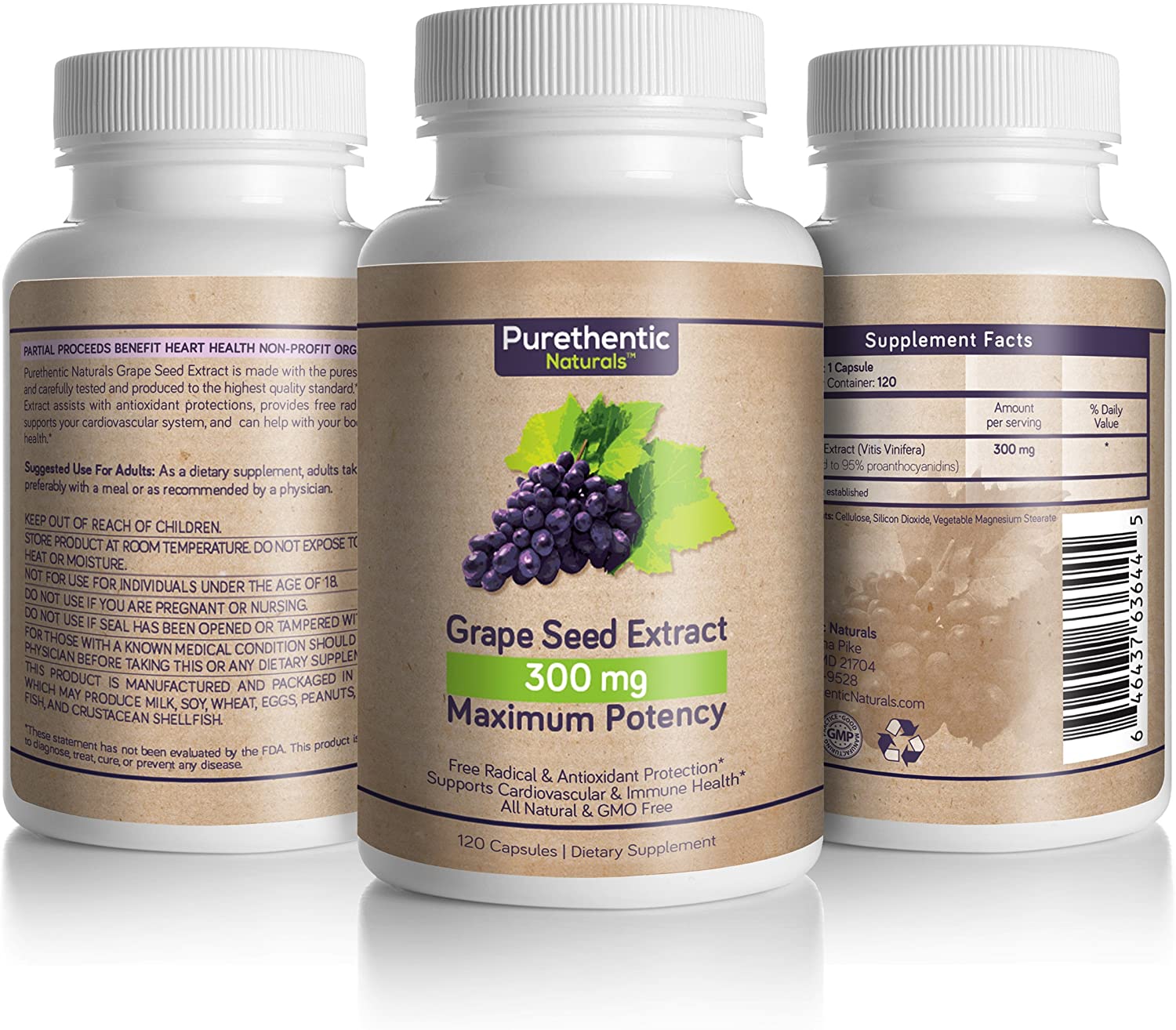 Grape Seed Extract 300mg 120 Count